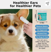 Pet Ear Cleaning Wipes (Pack of 50)