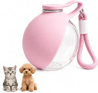 2-in-1 Portable Water Bottle with Foldable Bowl