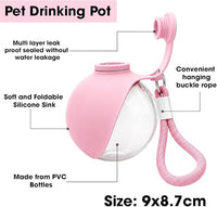 2-in-1 Portable Water Bottle with Foldable Bowl